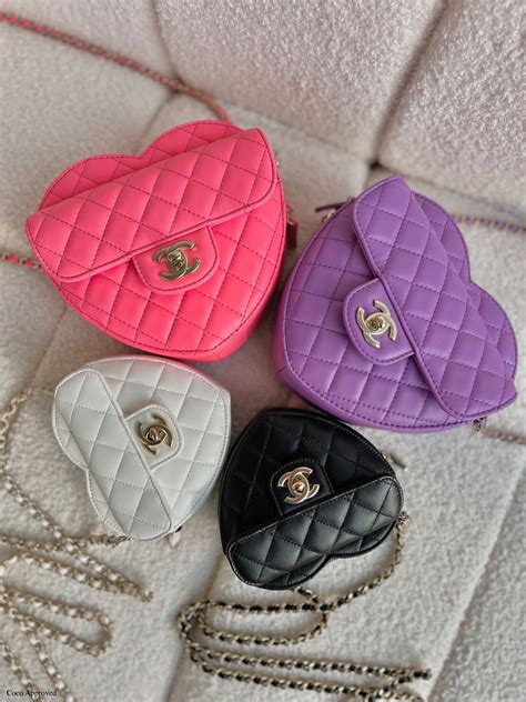 chanel heart bag